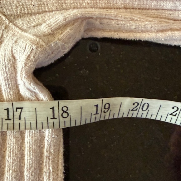 Free People Mixed Up Cuff Thermal Top Peach Size Large - Picture 9 of 12